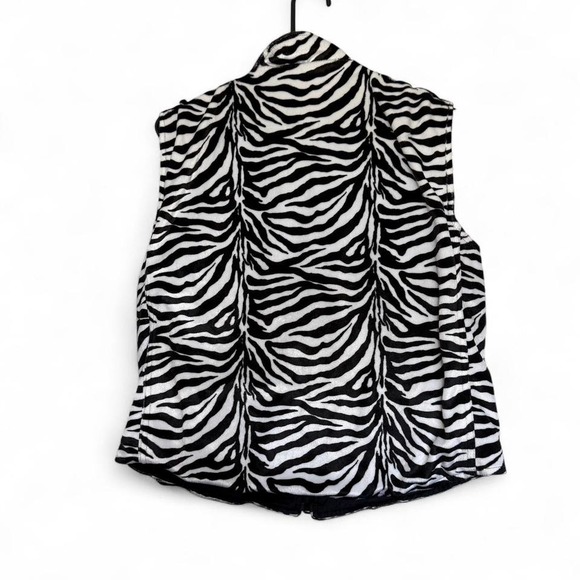 Zebra print vest with pockets size medium - Picture 4 of 4